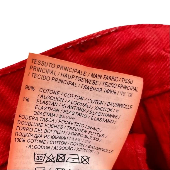 Golden Goose Red Mid-Rise Jeans - Picture 14 of 16